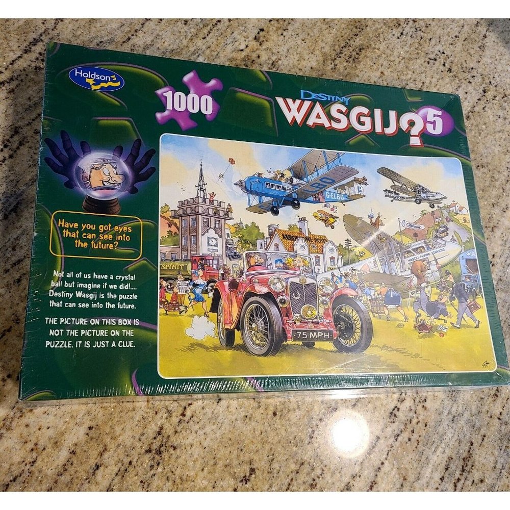 NEW Jumbo Jigsaw Puzzle 1000 Pieces WASGIJ Destiny 5 "Time Travel" Read!